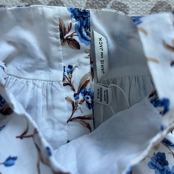 Janie and Jack Floral Border Matching Set NWT - Picture 6 of 6